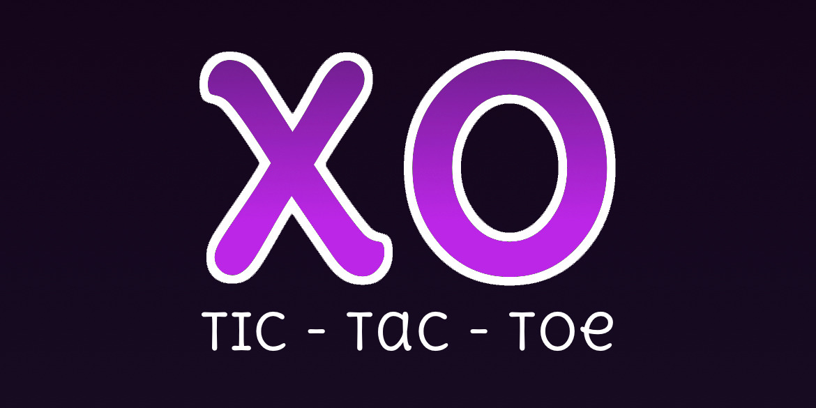 An image showing a the logo for a TicTacToe app.